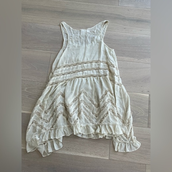 Intimately Free People voile trapeze  Lace Tunic cream dot slip sz small - Picture 11 of 11